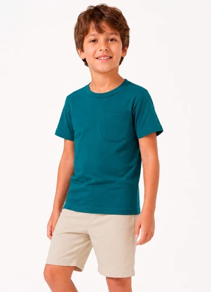 Select - Conjunto Camiseta com Bermuda Verde - SELECT