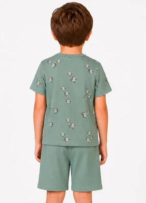 Select - Conjunto Camiseta com Bermuda Verde - SELECT