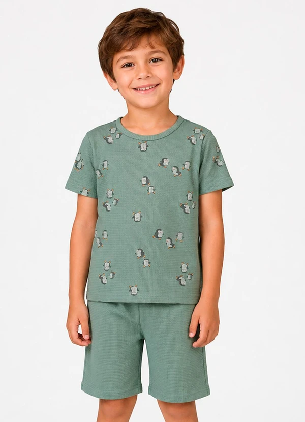 Select - Conjunto Camiseta com Bermuda Verde