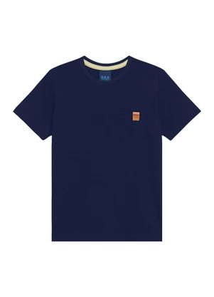 Ddk - Conjunto Camiseta com Bolso e Bermuda Azul  - DDK