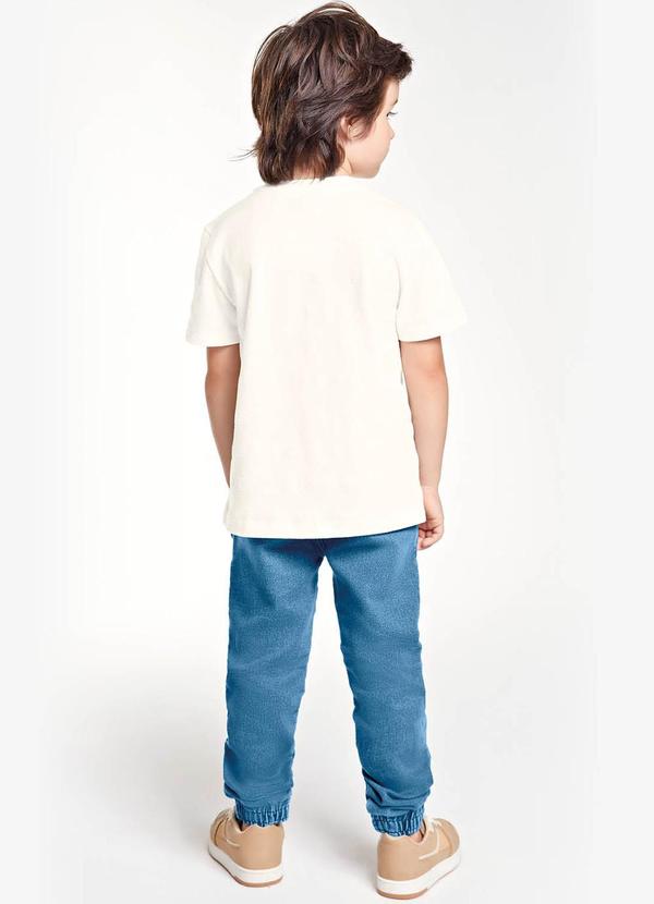 Trick Nick - Conjunto Camiseta com Calça Jeans Bege 2