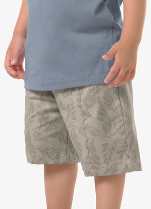 Trick Nick - Conjunto Camiseta Cotton com Bermuda Azul - TRICK NICK