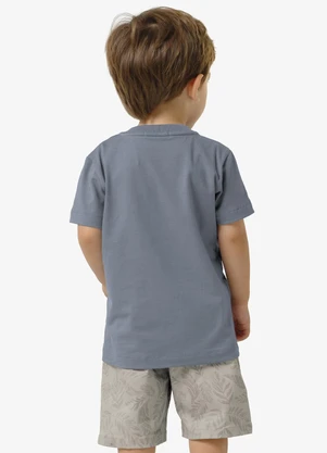 Trick Nick - Conjunto Camiseta Cotton com Bermuda Azul - TRICK NICK