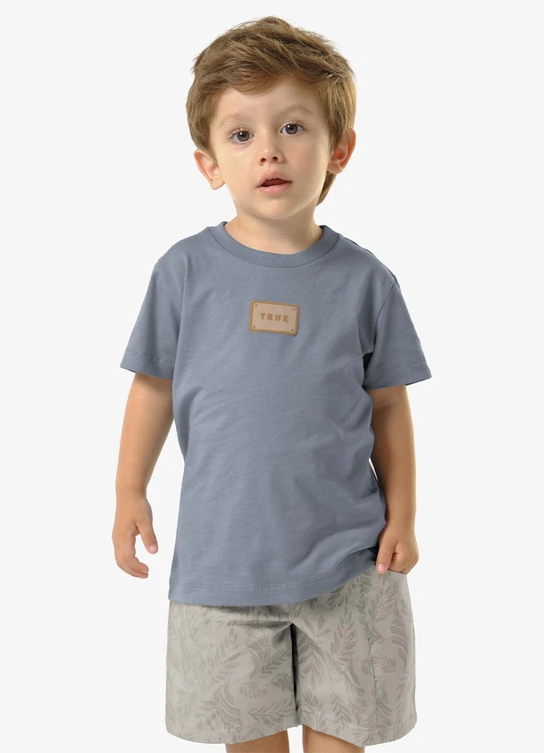 Trick Nick - Conjunto Camiseta Cotton com Bermuda Azul