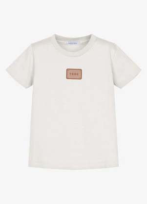 Trick Nick - Conjunto Camiseta Cotton com Bermuda Bege - TRICK NICK