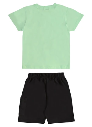 Bee Loop - Conjunto Camiseta Dino Bermuda Verde - BEE LOOP