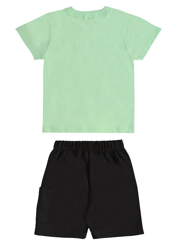 Bee Loop - Conjunto Camiseta Dino Bermuda Verde 2