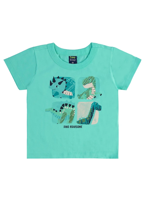 Bee Loop - Conjunto Camiseta Dino Bermuda Verde 3