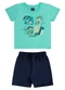 Bee Loop - Conjunto Camiseta Dino Bermuda Bee Loop Verde - variação:  