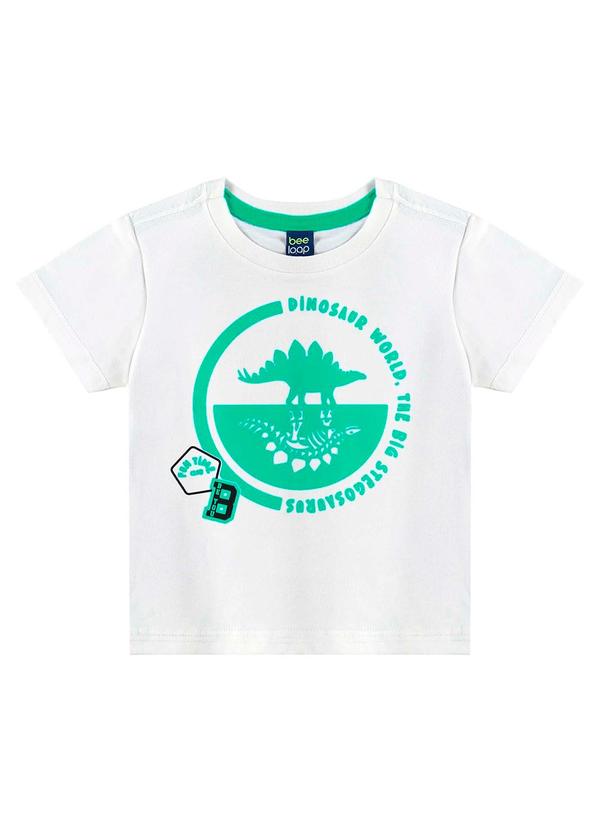 Bee Loop - Conjunto Camiseta Dino e Bermuda Branco 4