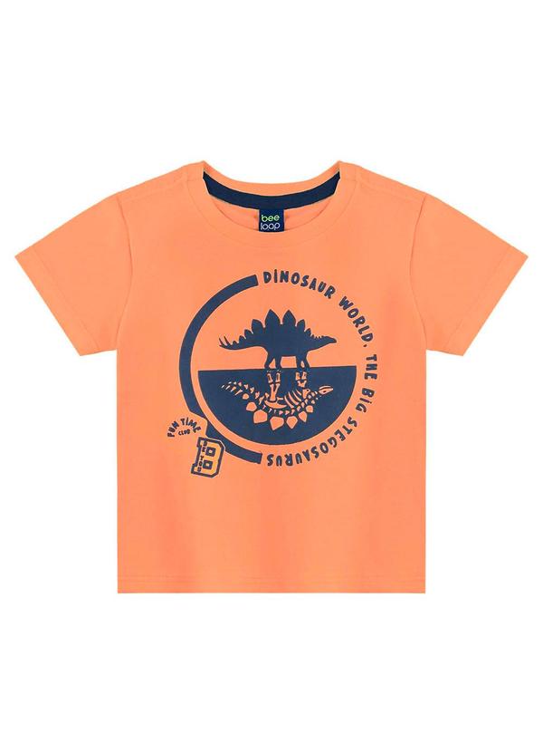 Bee Loop - Conjunto Camiseta Dino e Bermuda Laranja 3