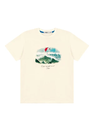 Ioluig - Conjunto Camiseta e Bermuda Alfaiataria Bege - IOLUIG
