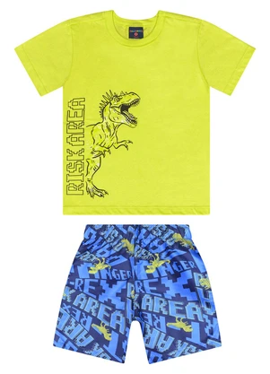Guloseima - Conjunto Camiseta e Bermuda Amarelo - GULOSEIMA