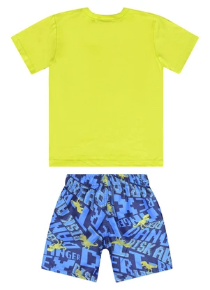Guloseima - Conjunto Camiseta e Bermuda Amarelo - GULOSEIMA