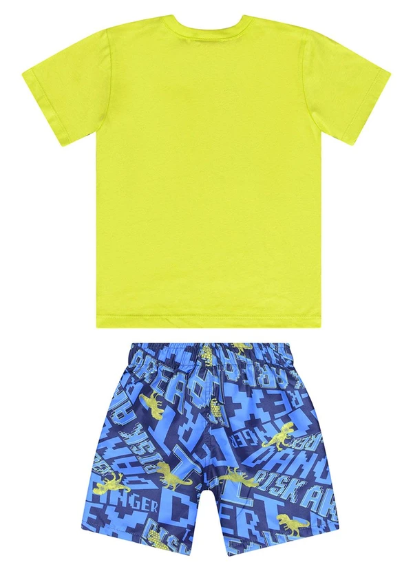 Guloseima - Conjunto Camiseta e Bermuda Amarelo 2