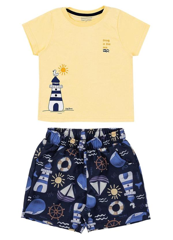Soft Bonni - Conjunto Camiseta e Bermuda Amarelo 1