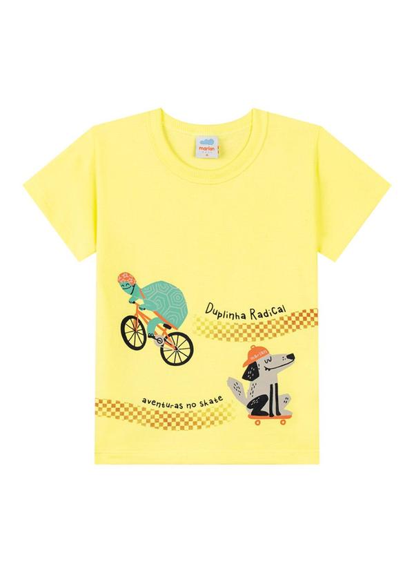Marlan - Conjunto Camiseta e Bermuda Amarelo 2