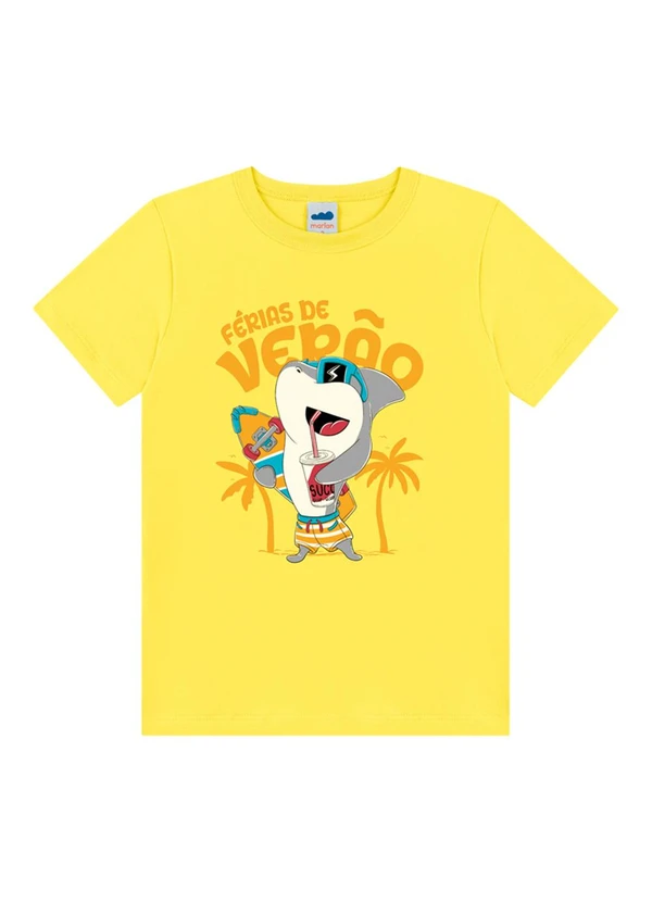 Marlan - Conjunto Camiseta e Bermuda Amarelo 2