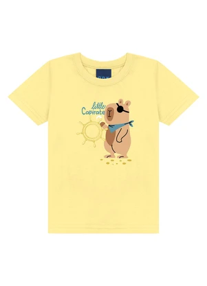 Ddk - Conjunto Camiseta e Bermuda Amarelo - DDK