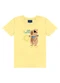 Ddk - Conjunto Camiseta Estampa Leão e Bermuda Verde - variação: Amarelo