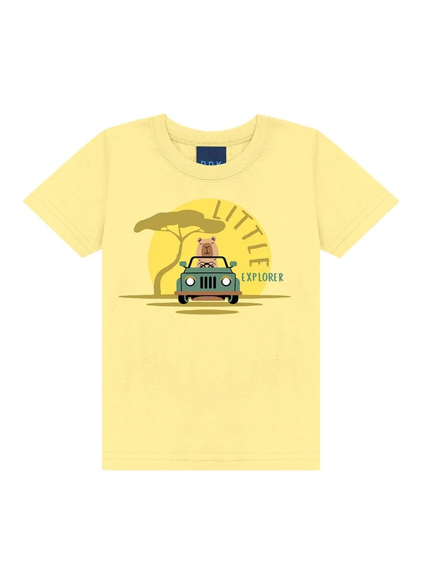 Ddk - Conjunto Camiseta e Bermuda Amarelo