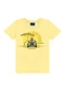 Ddk - Conjunto Camiseta Estampa Leão e Bermuda Verde - variação: Amarelo