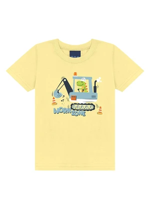 Ddk - Conjunto Camiseta  e Bermuda  Amarelo - DDK