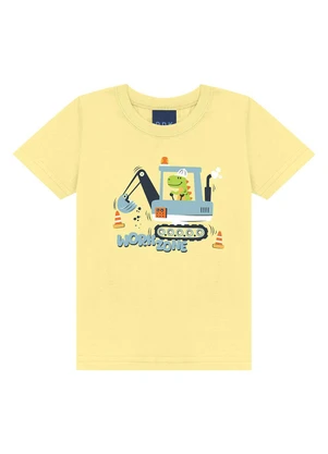 Ddk - Conjunto Camiseta  e Bermuda  Amarelo - DDK