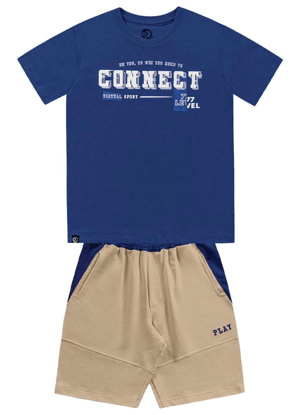 Playground - Conjunto Camiseta e Bermuda Azul
