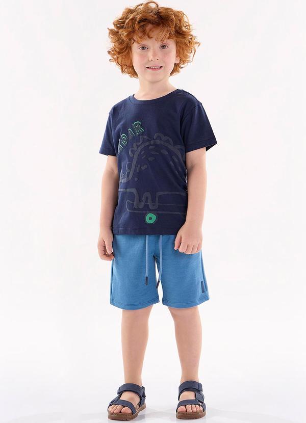 Up Baby - Conjunto Camiseta e Bermuda Azul