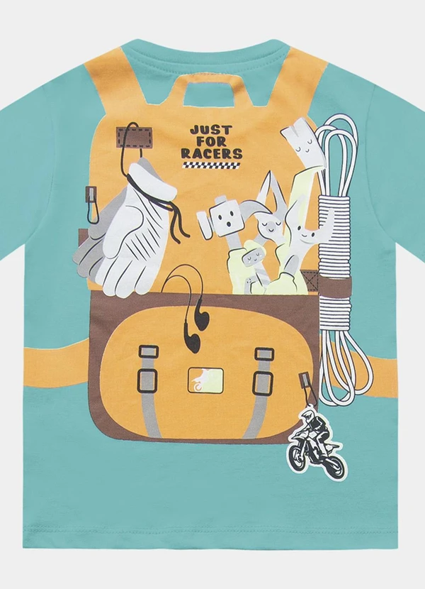 Fakini Kids - Conjunto Camiseta e Bermuda Azul 6