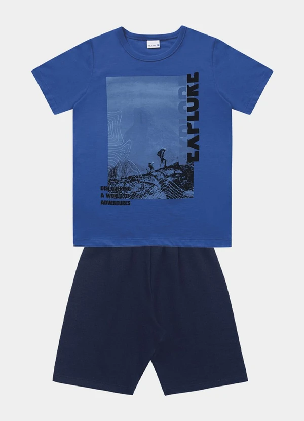 Fakini Kids - Conjunto Camiseta e Bermuda Azul 1