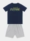 Fakini Kids - Conjunto Camiseta e Bermuda Azul - variação: Azul