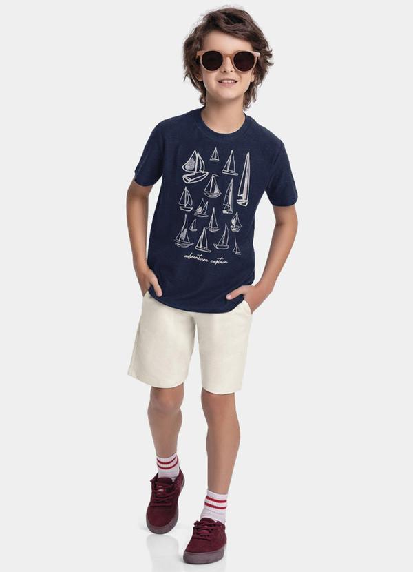Fakini Kids - Conjunto Camiseta e Bermuda Azul