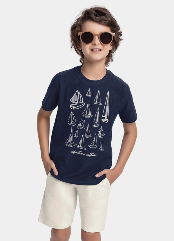 Fakini Kids - Conjunto Camiseta e Bermuda Azul 2