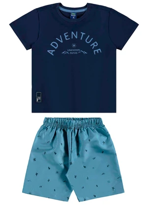 Bee Loop - Conjunto Camiseta e Bermuda Azul - BEE LOOP