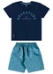 Bee Loop - Conjunto Camiseta e Bermuda Verde - variação: Azul