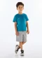 Quimby - Conjunto Camiseta e Bermuda Azul - variação: Azul