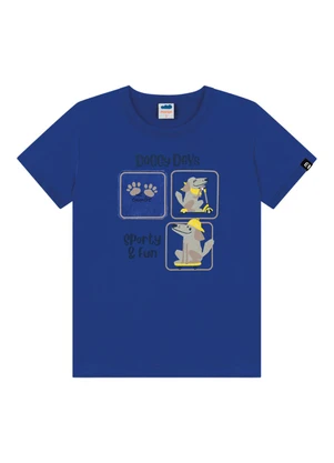 Marlan - Conjunto Camiseta e Bermuda Azul - MARLAN