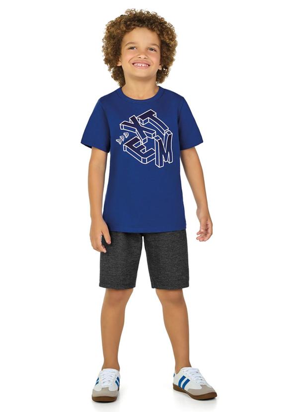 Marlan - Conjunto Camiseta e Bermuda Azul