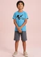 Fakini Kids - Conjunto Camiseta e Bermuda Azul - variação: Azul