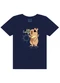 Ddk - Conjunto Camiseta Estampa Leão e Bermuda Verde - variação: Azul