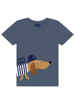 Ddk - Conjunto Camiseta e Bermuda Azul - DDK