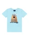 Ddk - Conjunto Camiseta e Bermuda Dino Vermelho - variação: Azul