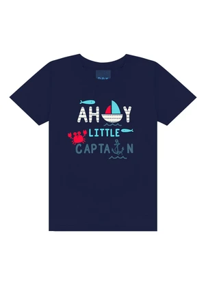 Ddk - Conjunto Camiseta e Bermuda Azul  - DDK