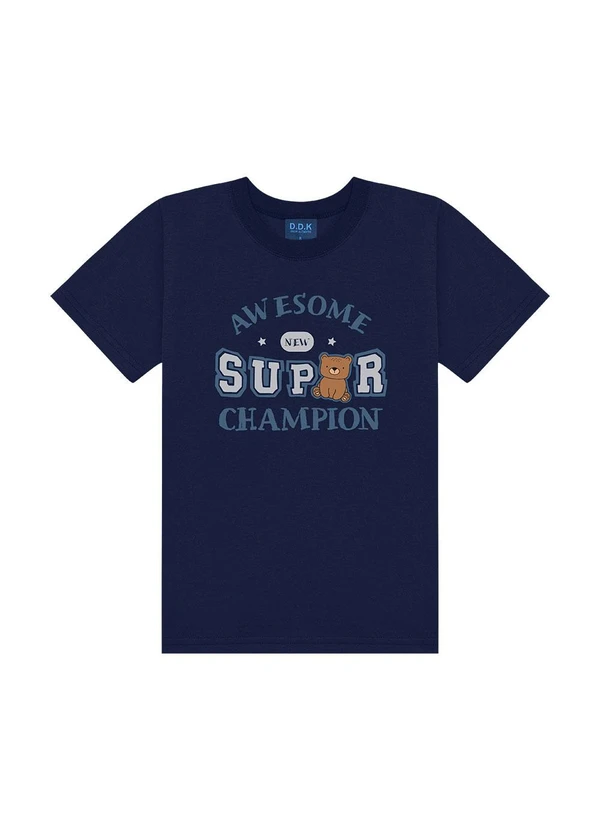 Ddk - Conjunto Camiseta e Bermuda Azul