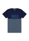 Ddk - Conjunto Camiseta Estampa Wheels e Bermuda Bege - variação: Azul