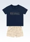 Fakini Kids - Conjunto Camiseta e Bermuda Cinza - variação: Azul