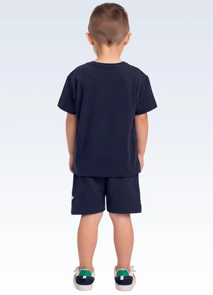 Fakini Kids - Conjunto Camiseta e Bermuda Azul - FAKINI KIDS