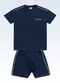 Fakini Kids - Conjunto Camiseta e Bermuda Verde - variação: Azul